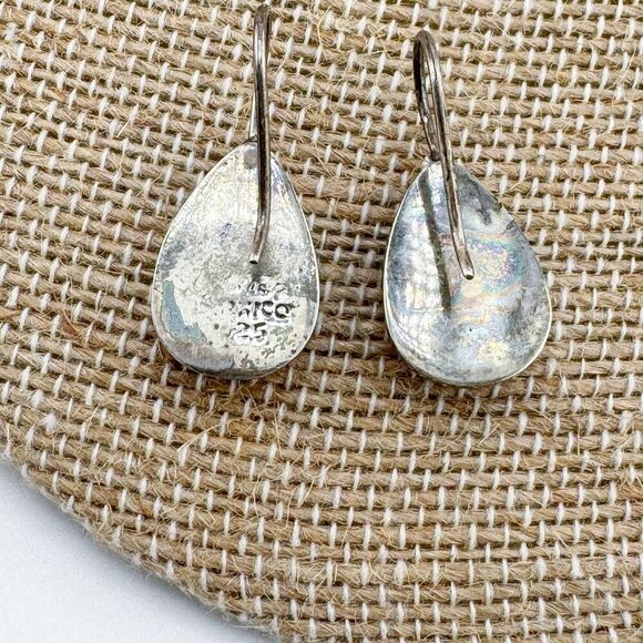 Vintage Sagittarius 925 Sterling Silver Drop Earrings Horoscope Personality - Picture 8 of 9